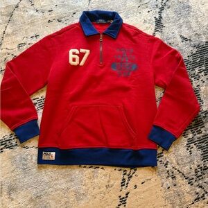 Polo by Ralph Lauren Red and Blue Sweatshirt